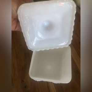 Vintage Milk glass candy dish